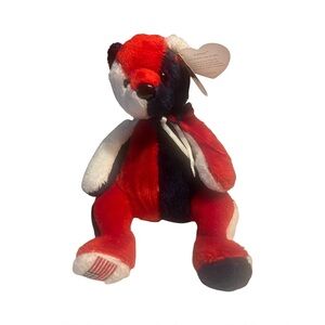Ty Beanie Baby Patriot - MWMT (Reversed Version) Blue tail, Flag on left foot